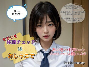 【エロ漫画】女子校生 体調チェックはおしっこで