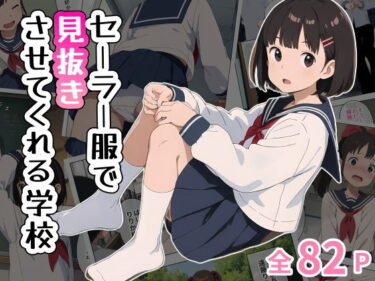 【エロ漫画】セーラー服で見抜きさせてくれる学校